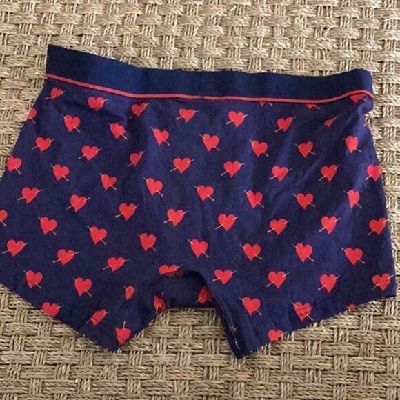 Unsimply Stitched HEARTS Boxer Brief/Trunk, Blue/Red, Size XL, NWT - Picture 3 of 9